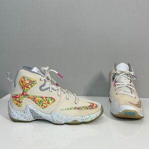 Nike Lebron James Fruity Pebbles Sneakers Size 7Y